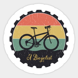 Bicyclist Sticker